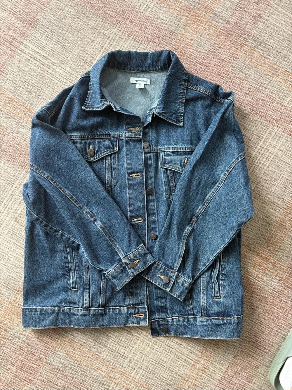 Amazon Essentials Blue Denim Jacket - Classic Trucker Style